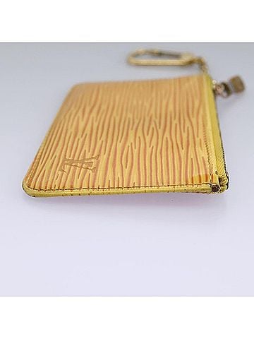 Louis Vuitton Pochette Clés Yellow Leather Wallet (view 2)