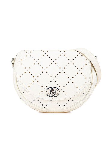 Chanel CC Caviar Perforated Messenger Flap (view 1)