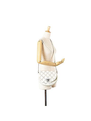 Chanel CC Caviar Perforated Messenger Flap (view 2)