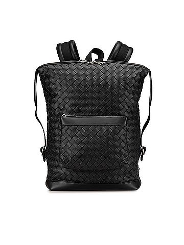 Bottega Veneta Nappa Intrecciato Front Pocket Backpack (view 1)