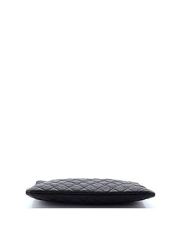 Chanel Boy O Case Clutch Quilted Caviar Medium (view 2)