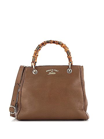 Gucci Bamboo Shopper Tote Leather Small (view 1)