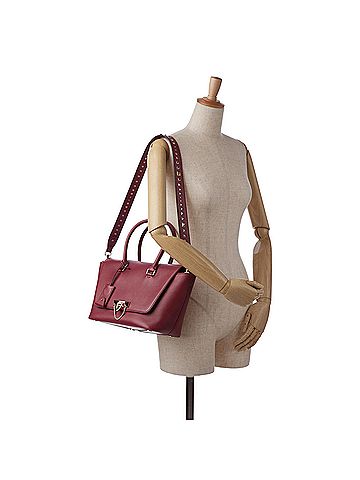 Valentino Rockstud Demilune Satchel (view 2)