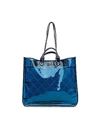 Chanel Large Quilted PVC Coco Splash Shopping Tote (view 1)