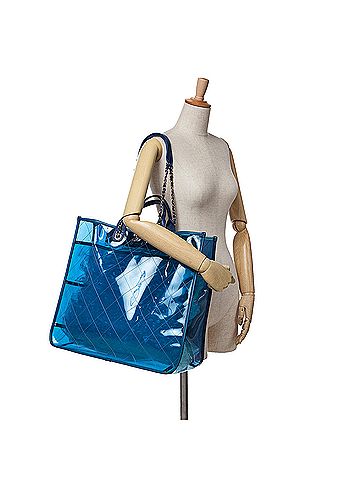 Chanel Large Quilted PVC Coco Splash Shopping Tote (view 2)