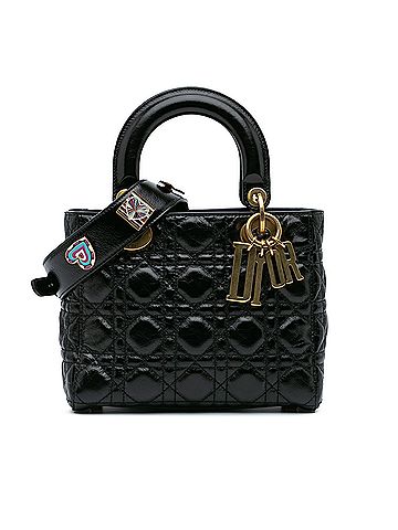 Dior Small Crinkled Patent Cannage My ABCDior Lady Dior (view 1)