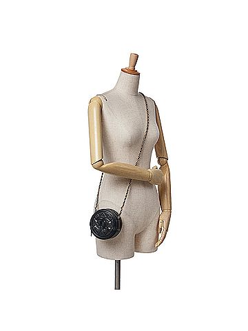 Chanel Caviar CC Filigree Round Crossbody (view 2)