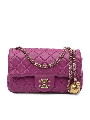 Chanel Mini Rectangular Classic Lambskin Pearl Crush Single Flap (view 1)