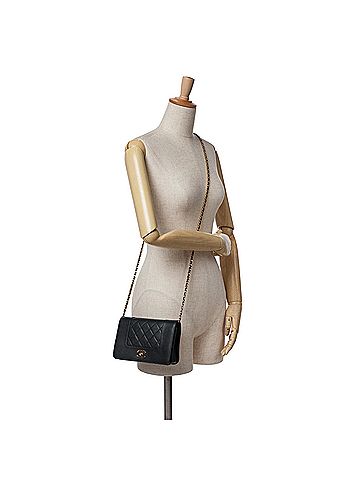 Chanel Quilted Lambskin Mademoiselle Wallet on Chain (view 2)