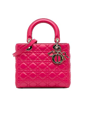Dior Medium Lambskin Cannage Lady Dior (view 1)