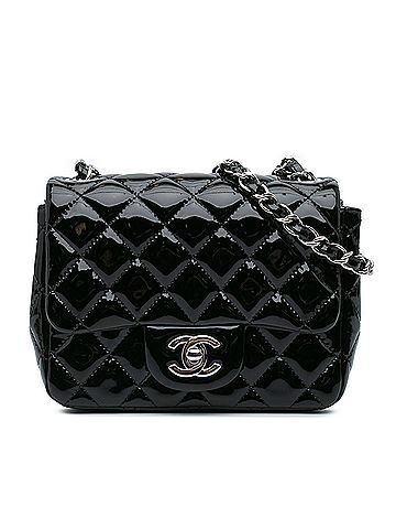 Chanel Mini Square Classic Patent Single Flap (view 1)