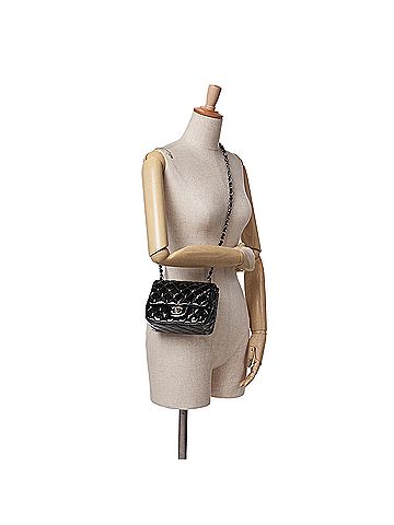 Chanel Mini Square Classic Patent Single Flap (view 2)