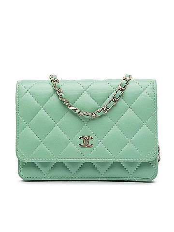 Chanel Mini CC Quilted Lambskin Wallet On Chain (view 1)