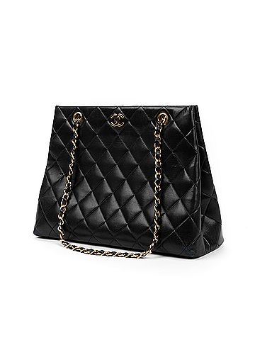 Chanel Vintage CC Shopping Tote  (view 1)