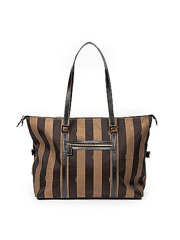 Fendi Large Pequin Zip Tote  (view 1)