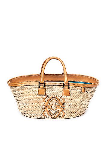 Loewe Ice Cream Motif Raffia Handbag  (view 1)