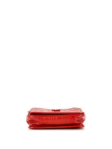 Saint Laurent Niki Chain Wallet Matelasse Chevron Leather (view 2)