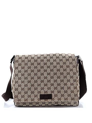 Gucci Flap Messenger Bag GG Canvas Medium (view 1)