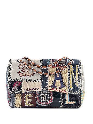 Chanel Flap Bag Multicolor Patchwork Jumbo (view 1)