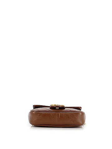 Gucci GG Marmont Flap Bag Diagonal Quilted Leather Super Mini (view 2)
