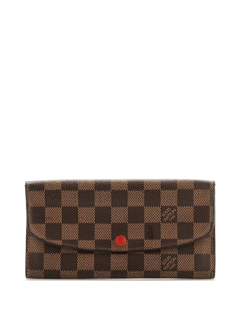 Louis Vuitton 100% Coatead Canvas Brown Emilie Wallet Damier One size - photo 1
