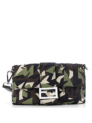 Fendi Baguette Convertible Belt Bag Printed Nylon Medium (view 1)