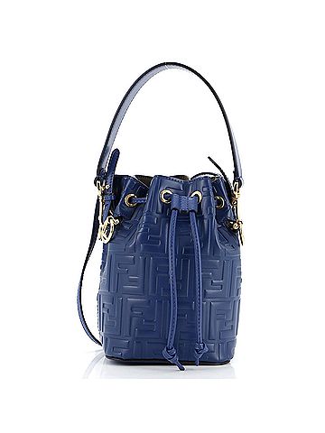 Fendi Mon Tresor Bucket Bag Zucca Embossed Leather Mini (view 1)