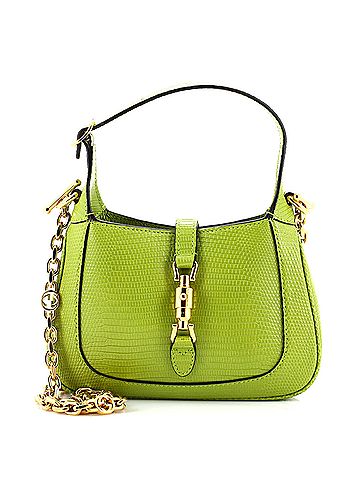 Gucci Jackie 1961 Chain Hobo Metallic Lizard Mini (view 1)