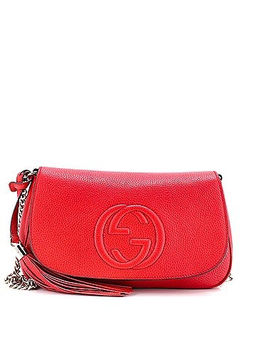 Gucci Soho Chain Crossbody Bag (Outlet) Leather Medium (view 1)