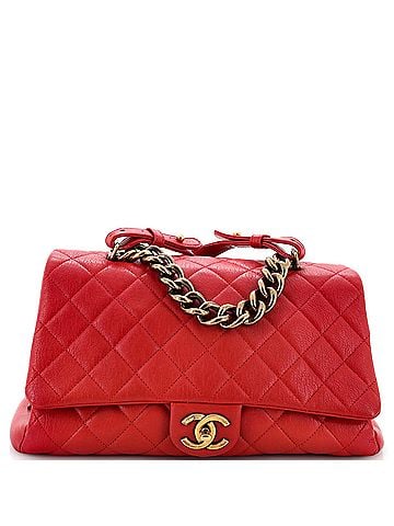 Chanel Trapezio Flap Bag Quilted Sheepskin Large (view 1)