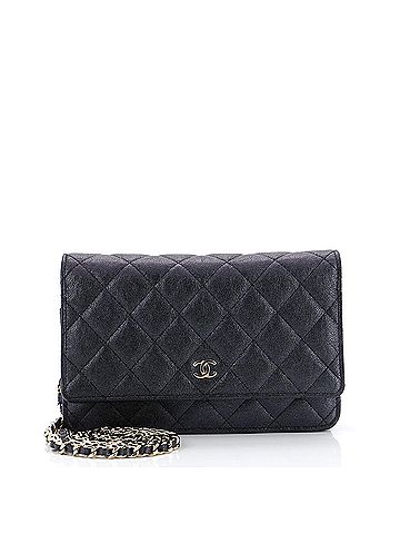 Chanel Wallet on Chain Quilted Iridescent Caviar (view 1)