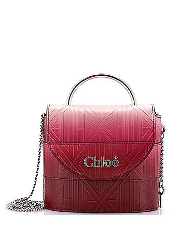 Chloé Aby Lock Bag Embossed Leather Small (view 1)