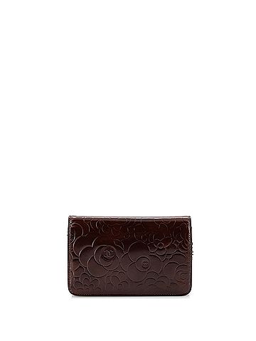 Chanel Wallet on Chain Camellia Patent (view 2)