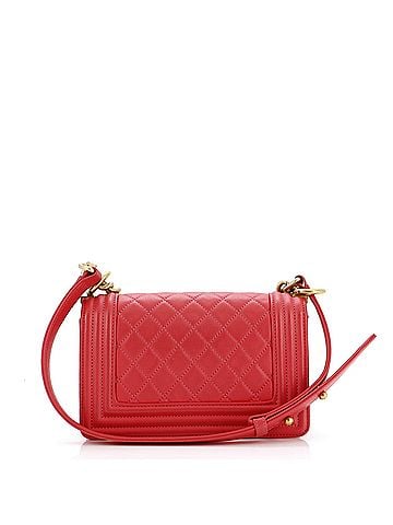 Chanel Boy Flap Bag Quilted Caviar Small (view 2)