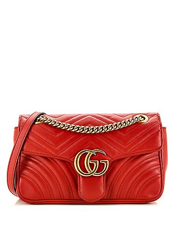 Gucci GG Marmont Flap Bag Matelasse Leather Small (view 1)