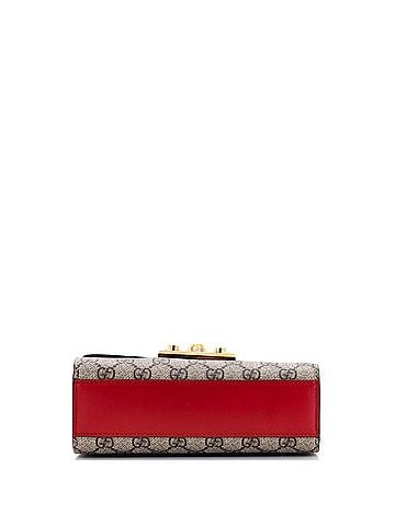 Gucci Padlock Shoulder Bag GG Coated Canvas and Leather Small (view 2)