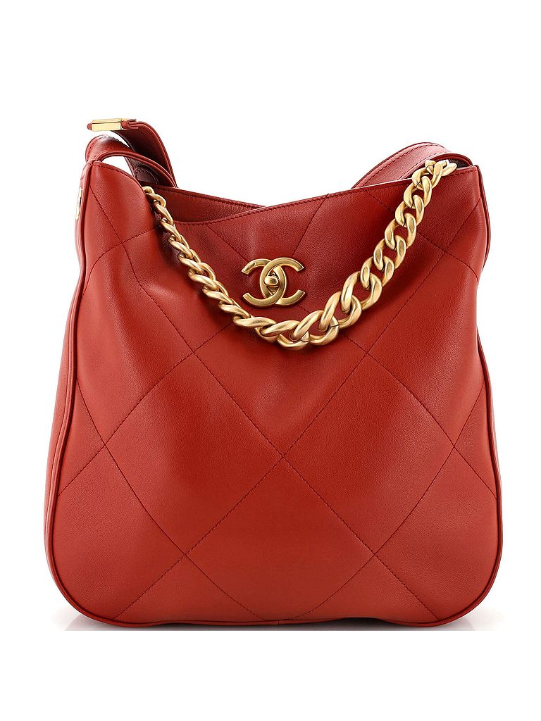 Chanel 100% Leather Orange Easy Mood Hobo Quilted Calfskin One size - photo 1