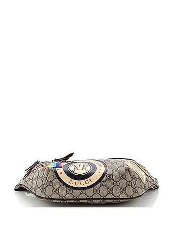 Gucci Courrier Zip Belt Bag GG Coated Canvas with Applique (view 2)
