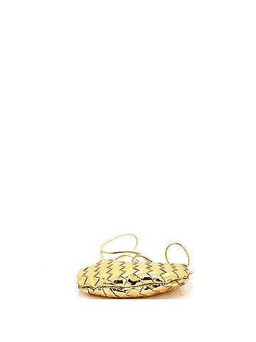 Bottega Veneta Sardine Top Handle Bag Metallic Leather Mini (view 2)