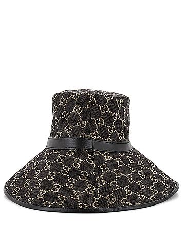Gucci Wide Brim Hat GG Denim (view 2)