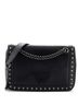 Prada 100% Leather Black Chain Flap Bag Studded Glace Calf Small One size - photo 1