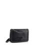 Prada 100% Leather Black Chain Flap Bag Studded Glace Calf Small One size - photo 3
