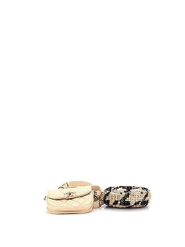 Chanel CC Waist Bag with Coin Purse Quilted Lambskin and Tweed (view 2)