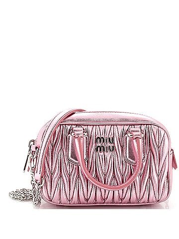 Miu Miu Arcadie Top Handle Bag Matelasse Leather Mini (view 1)