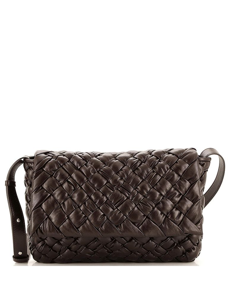 Bottega Veneta 100% Leather Brown Rumple Messenger Bag Intrecciato Leather Medium One size - photo 1