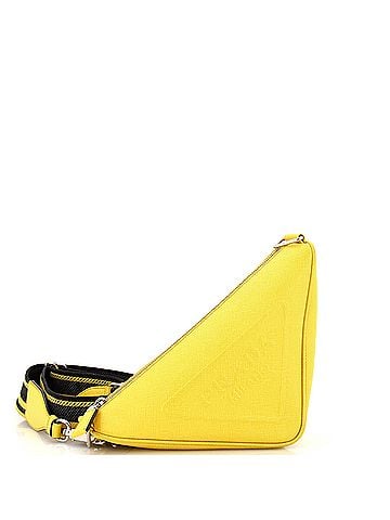 Prada Triangle Logo Zip Crossbody Bag Saffiano Leather Small (view 1)