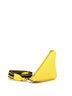 Prada 100% Leather Yellow Triangle Logo Zip Crossbody Bag Saffiano Leather Small One size - photo 3