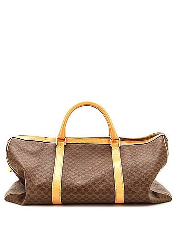 Céline Vintage Duffle Bag Macadam Coated Canvas Large (view 1)