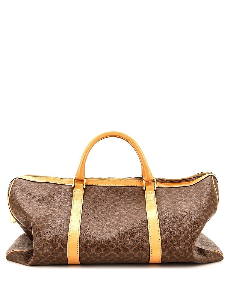 Céline 100% Coatead Canvas Brown Vintage Duffle Bag Macadam Coated Canvas Large One size - photo 1