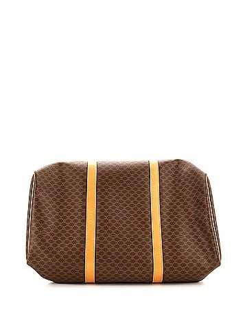 Céline Vintage Duffle Bag Macadam Coated Canvas Large (view 2)